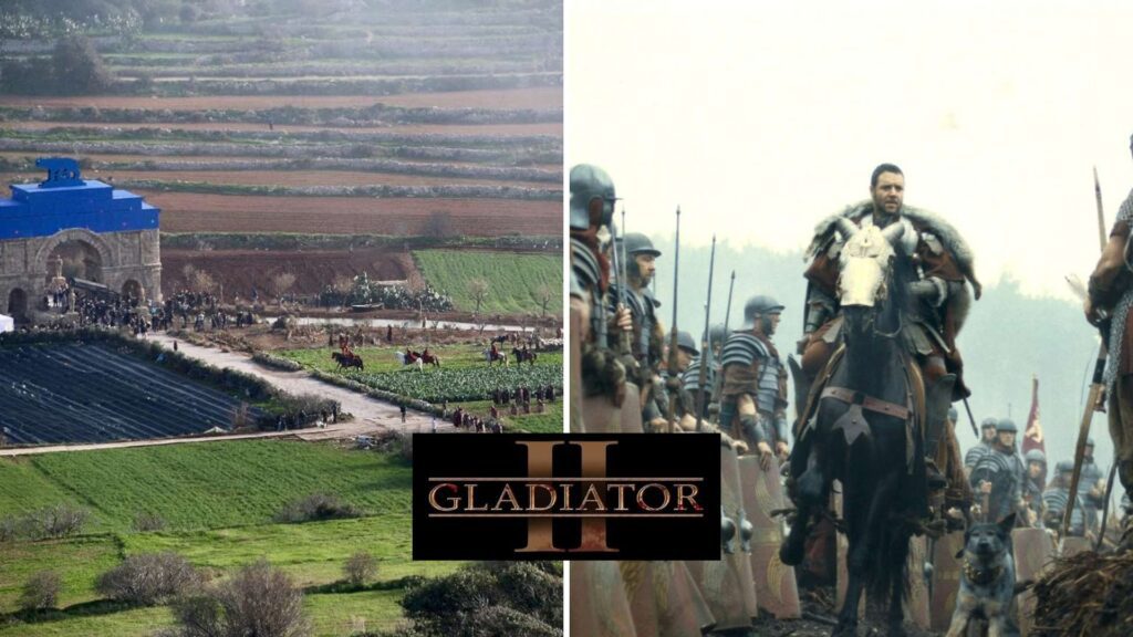 imagen del rodaje de Gladiador 2