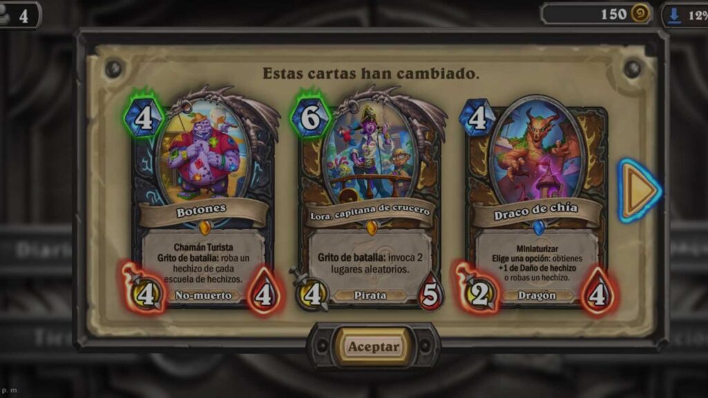 hearthstone juego de cartas de Blizzard